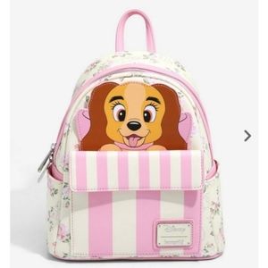 Loungefly Disney Lady and the Tramp Hat Box Mini Backpack